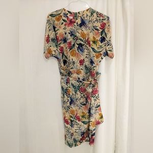 Vintage floral silk dress